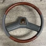 Chevy Caprice 1987 Steering Wheel Restored to New Leather and Wood P4738