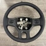 Dodge 3500 2012 Steering Wheel Restored to New Leather P0666