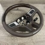 Dodge Ram 2500 2010 Steering Wheel Restored to New Leather and Wood P8915
