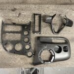 Dodge Viper 2003 Console Dash Radio Bezel and Steering Wheel Trim Added Carbon FIber P9098