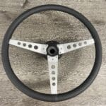 Jaguar XKE 1974 Steering Wheel Restored to New Leather P9066