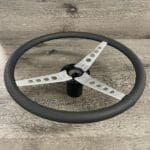 Jaguar XKE 1974 Steering Wheel Restored to New Leather P9067