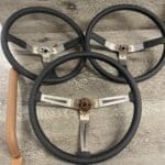 Jeep 1980 1984 Steering Wheels and Grab Bar Restored to New Leather P0434