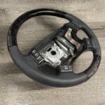 Land Rover Range Rover 2001 Steering Wheel Restored to New Leather and Wood P7617
