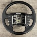 Land Rover Steering Wheel Restored to New Leather and Wood P9016