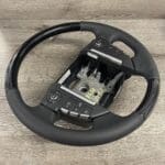 Land Rover Steering Wheel Restored to New Leather and Wood P9017