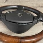 Maserati QP 2013 Steering Wheel Restored to New Leather and Wood P2144