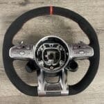 Mercedes AMG Steering Wheel Restored to New Alcantara P1212