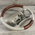 Mercedes CLK320A 2005 Steering Wheel Restored to New Leather and Wood P0190