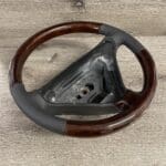 Mercedes SLK 280 2007 Steering Wheel Restored to New Leather and Wood P3866