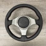 Mitsubishi Lancer Evolution 2004 Steering Wheel Restored to New Leather P3342