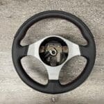 Mitsubishi Lancer Evolution 2004 Steering Wheel Restored to New Leather P3346