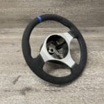 Mitsubishi Lancer Evolution Steering Wheel Restored to New Alcantara P3397