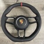 Porsche 911 2018 Steering Wheel Restored to New Leather P6845