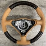 Porsche 911 C45 Cab Steering Wheel Restored to New Leather and Wood P3657