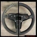 Porsche 911 Steering Wheel Restored to New Leather BEFORE AFTER P0212