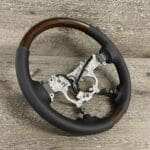 Toyota Land Cruiser 2017 Steering Wheel Restored to New Leather and Wood P6614