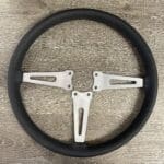 Triumph TR6 Steering Wheel Restored to New Leather P9957